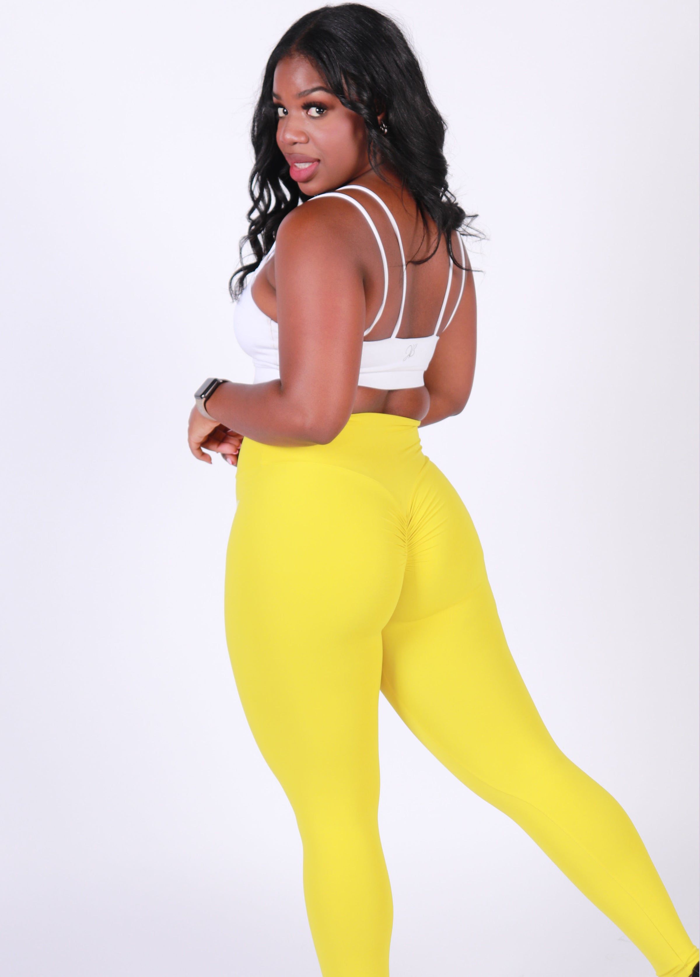 Oxyfit High Waist Airlight Leggings - Lemon- Best Fit By Brazil